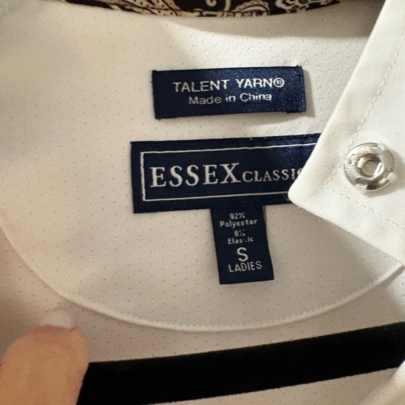 Essex white riding top size small - Picture 2 of 3